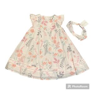 Joie Kids floral dress and headband set
